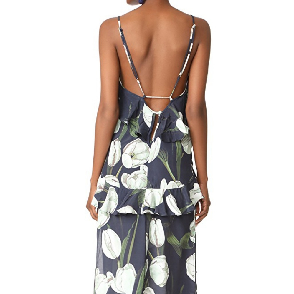 MLM Label Ruffle Slip Midi Dress - Picture 3 of 8
